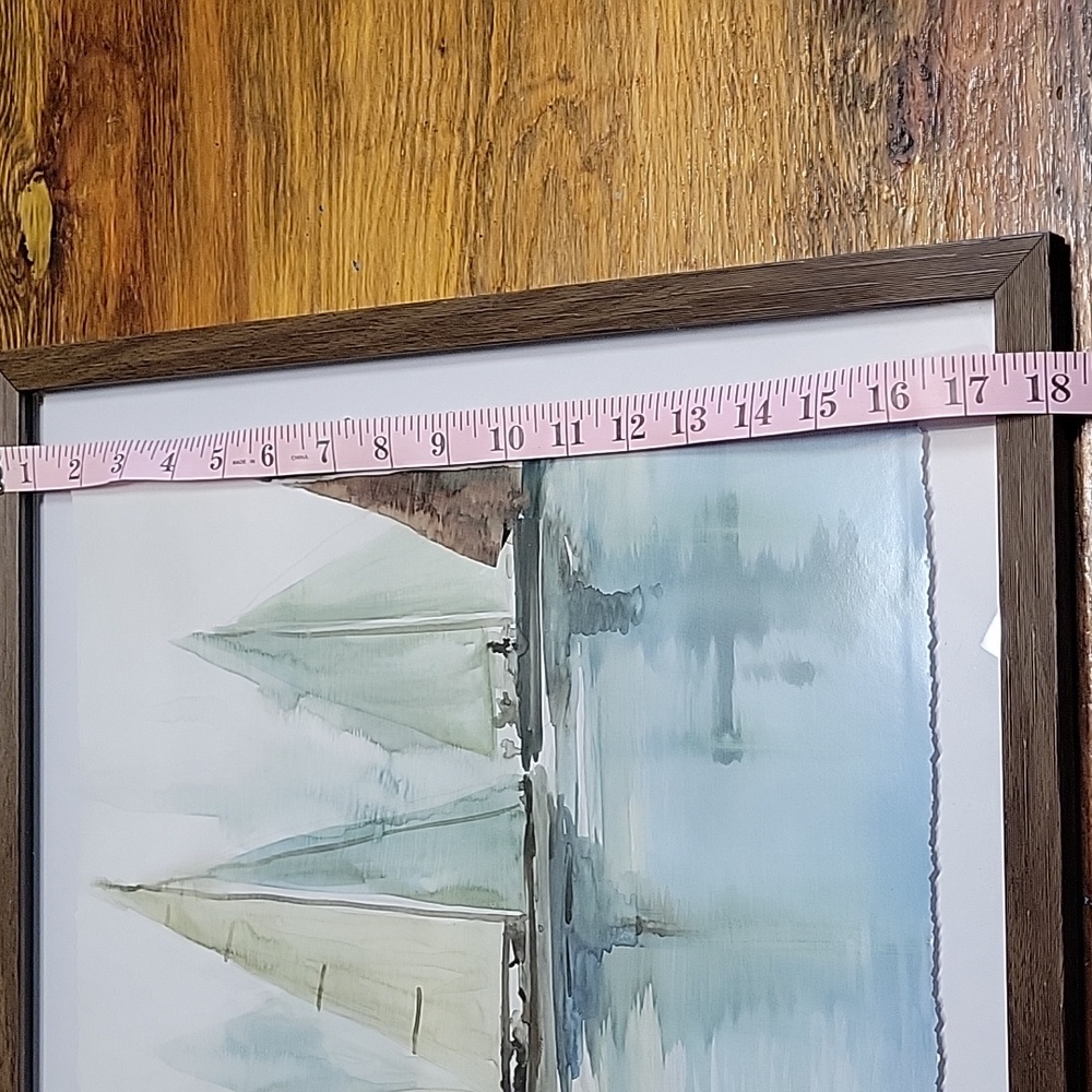 Wall Art Print Blue Sailboats II by Allison Pearce - Picture 4 of 10
